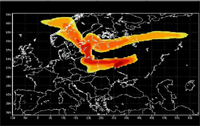 VIDEO : Propagation du NUAGE RADIOACTIF de TCHERNOBYL (1min)